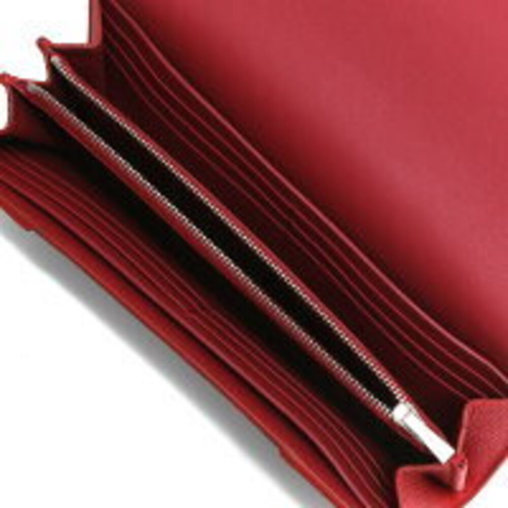 Celine Multifunction Wallet Long Red Flap Pop